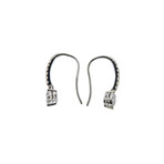 Memoire 18k White Gold Diamond Dangle Earrings II