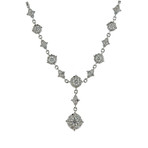 Memoire 18k White Gold Diamond Pendant Necklace II
