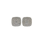 Memoire 18k White Gold Diamond Stud Earrings IV