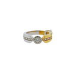 Memoire 18k Two-Tone Gold Diamond Ring // Ring Size: 7.25