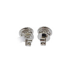 Memoire 18k White Gold Diamond Stud Earrings VII