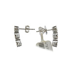 Memoire 18k White Gold Diamond Dangle Earrings III