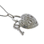 Memoire 18k White Gold Diamond Pendant Necklace IV