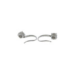 Memoire 18k White Gold Diamond Dangle Earrings I
