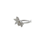 Memoire 18k White Gold Flower Ring // Ring Size: 7