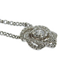 Memoire 18k White Gold Diamond Pendant Necklace VI