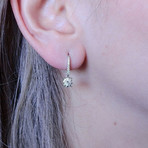 Memoire 18k White Gold Diamond Dangle Earrings I