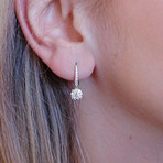 Memoire 18k White Gold Diamond Drop Earrings VIII