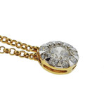 Memoire 18k Two-Tone Gold Diamond Pendant Necklace