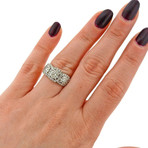 Memoire 18k White Gold Diamond Ring // Ring Size: 7