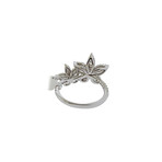 Memoire 18k White Gold Flower Ring // Ring Size: 7
