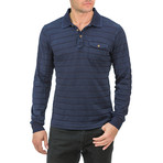 Long Sleeve Rugby Polo // Blue (L)