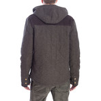 Hoodie Jacket // Brown (XL)