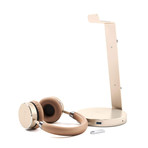 Aluminum USB 3.0 Headphone Stand (Gold)