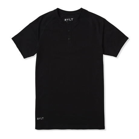 Henley Premium Crew // Black (S)