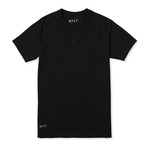 Henley Premium Crew // Black (XL)