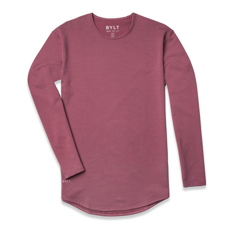 Drop-Cut Long Sleeve // Wine (S)