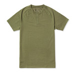 Henley Premium Crew // Military Green (XL)