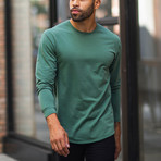 Drop-Cut Long Sleeve // Pine (S)