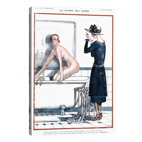 1920s La Vie Parisienne Magazine Plate // V2 (12"W x 18"H x 0.75"D)