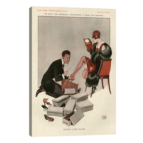 1928 La Vie Parisienne Magazine Plate // V2 (12"W x 18"H x 0.75"D)