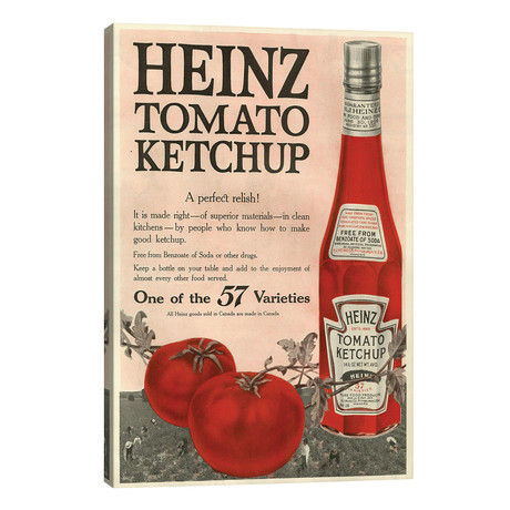1910s Heinz Magazine Advert (12"W x 18"H x 0.75"D)