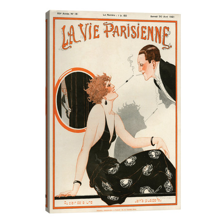 1921 La Vie Parisienne Magazine Cover // V2 (12"W x 18"H x 0.75"D)