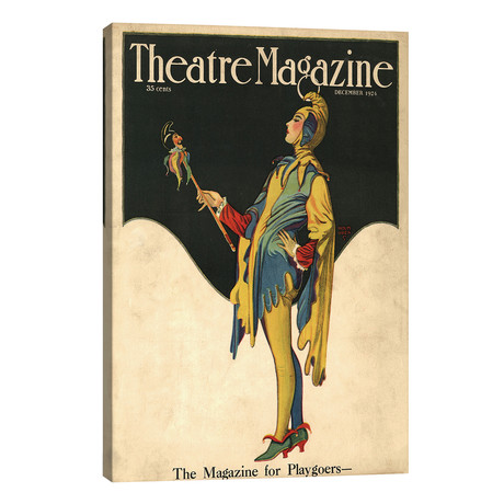 1921 Theatre Magazine Cover (12"W x 18"H x 0.75"D)