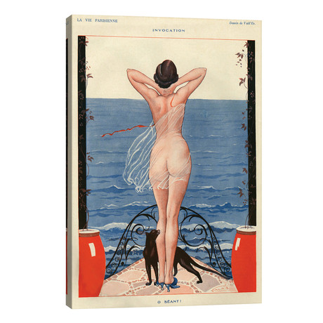 1925 La Vie Parisienne Magazine Plate // V2 (12"W x 18"H x 0.75"D)