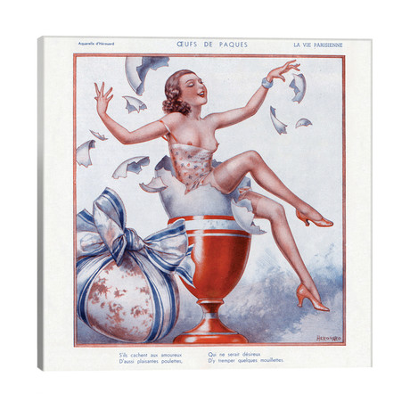 1920s La Vie Parisienne Magazine Plate // V3 (12"W x 12"H x 0.75"D)