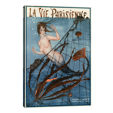 1921 La Vie Parisienne Magazine Cover // V1 (12"W x 18"H x 0.75"D)