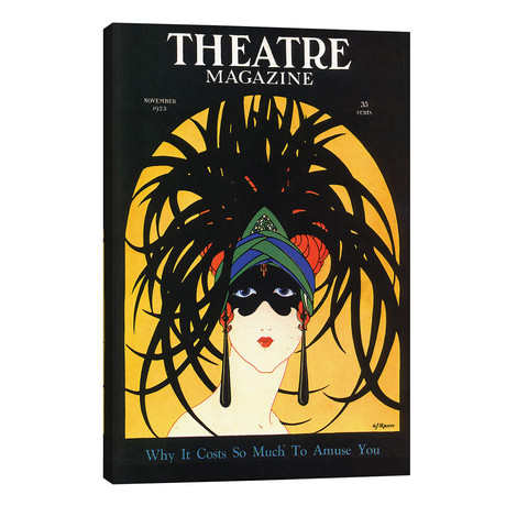 1920s Theatre Magazine Cover (12"W x 18"H x 0.75"D)