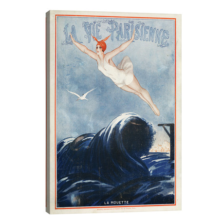 1923 La Vie Parisienne Magazine Cover (12"W x 18"H x 0.75"D)