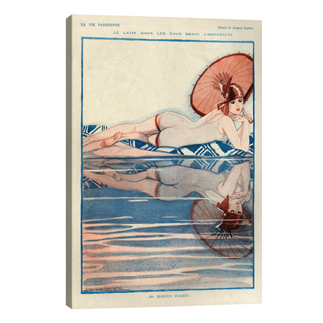 1927 La Vie Parisienne Magazine Plate (12"W x 18"H x 0.75"D)