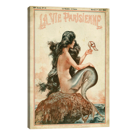 1925 La Vie Parisienne Magazine Cover (12"W x 18"H x 0.75"D)