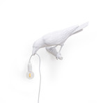 Bird Lamp // Outdoor // White // Looking Left
