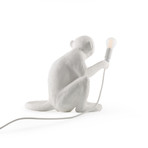 Resin Monkey Lamp // Sitting