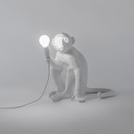 Resin Monkey Lamp // Sitting