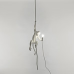Resin Monkey Lamp // With Rope