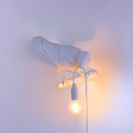 Bird Lamp // White // Looking Right