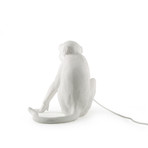 Monkey Lamp // Outdoor // White // Sitting