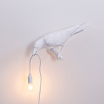 Bird Lamp // Outdoor // White // Looking Left