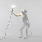 Monkey Lamp // Outdoor // White // Standing