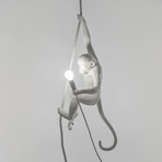 Monkey Lamp // Outdoor // White // With Rope
