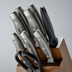 10-piece Swivel Block Cutlery Set With Tablet Stand