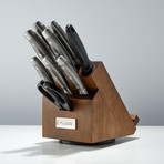 10-piece Swivel Block Cutlery Set With Tablet Stand