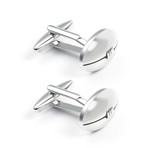 Football Cufflink // Silver