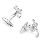 Scorpion Cufflink // Silver