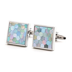 Tiles Cufflink // Light Blue