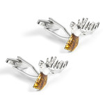 Antlers Cufflink // Silver